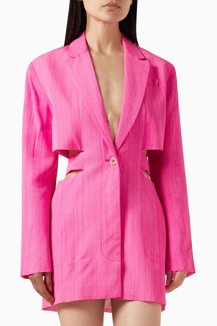 

La Robe Bari Mini Dress in Viscose-silk, Pink
