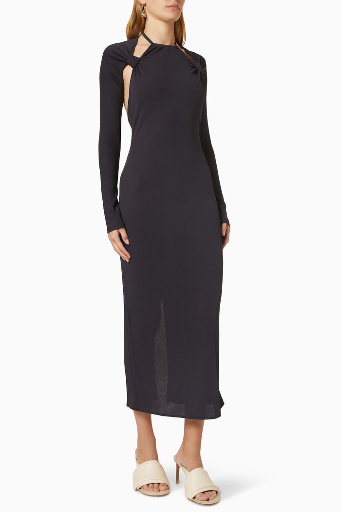 

La Robe Nodi Dress in Viscose-blend Knit, Blue