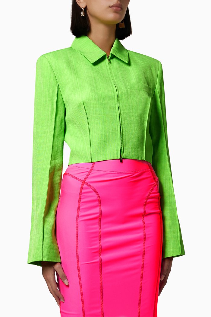 

The Limao Jacket in Viscose, Green