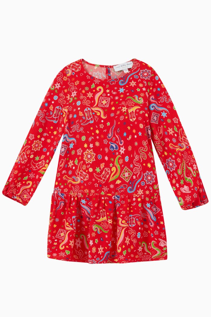 

Dolly Mini Dress in Eco Viscose, Red
