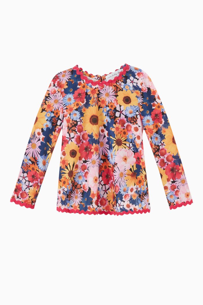 

Digi Floral Flare Top, Multicolour