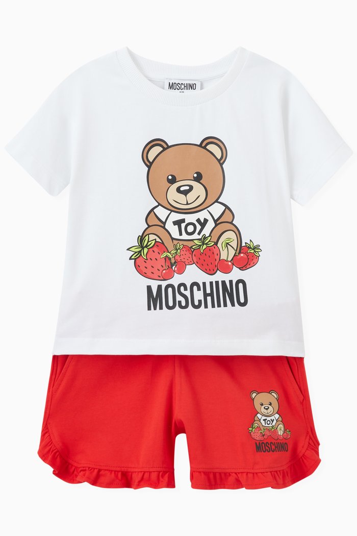 

Teddy Logo T-shirt and Shorts Set, Multicolour
