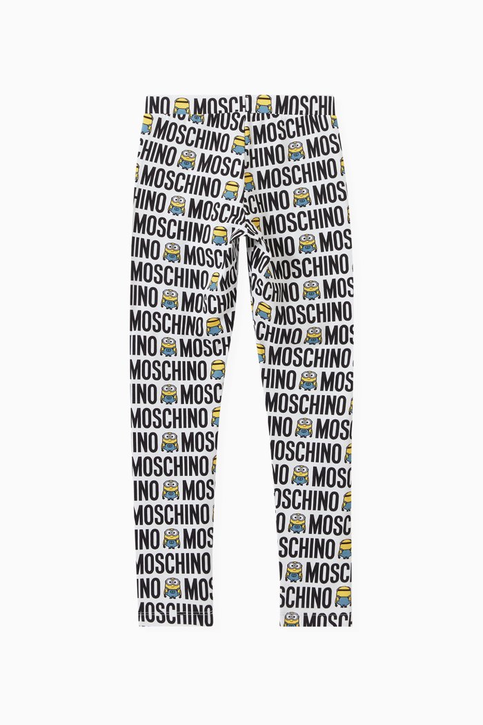 

All-over Minions© Print Leggings in Cotton, White