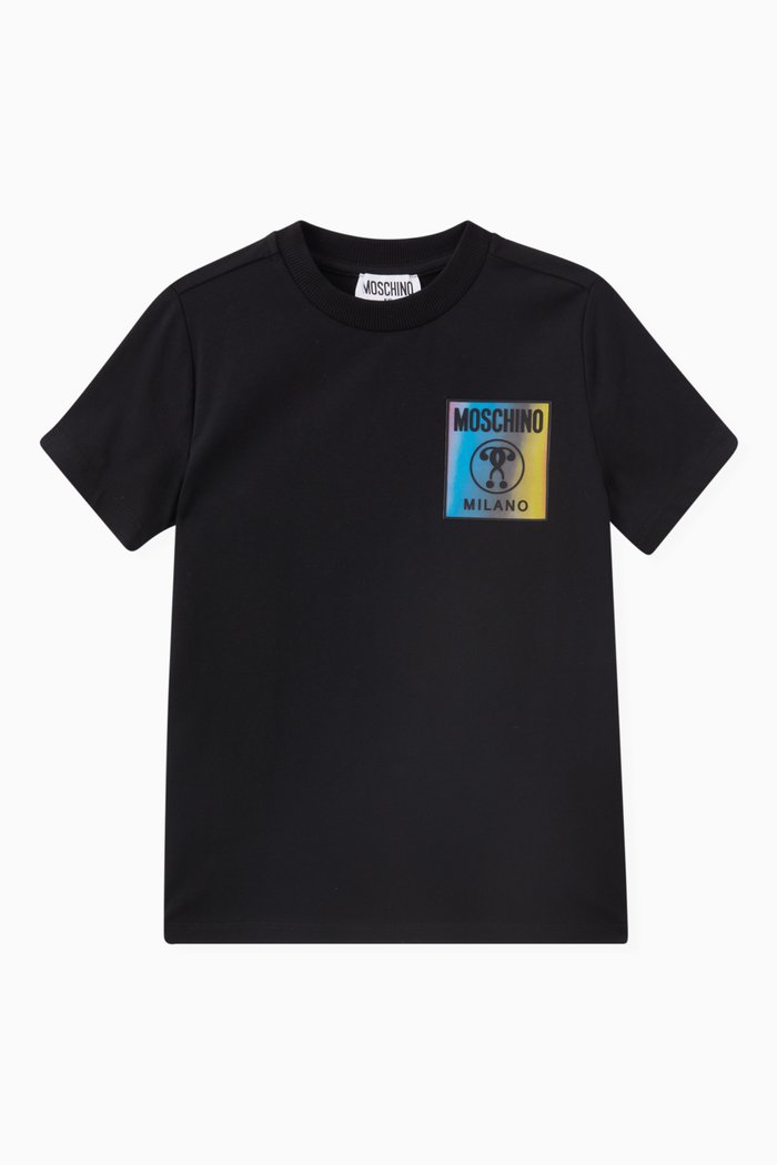 

Holographic Logo T-shirt in Cotton, Black
