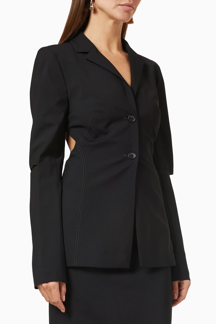 

La veste Melo in Wool, Black