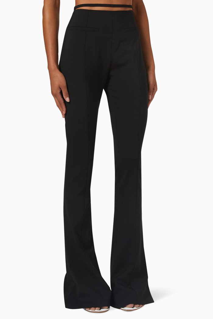 

Le Pantalon Tangelo in Wool, Black