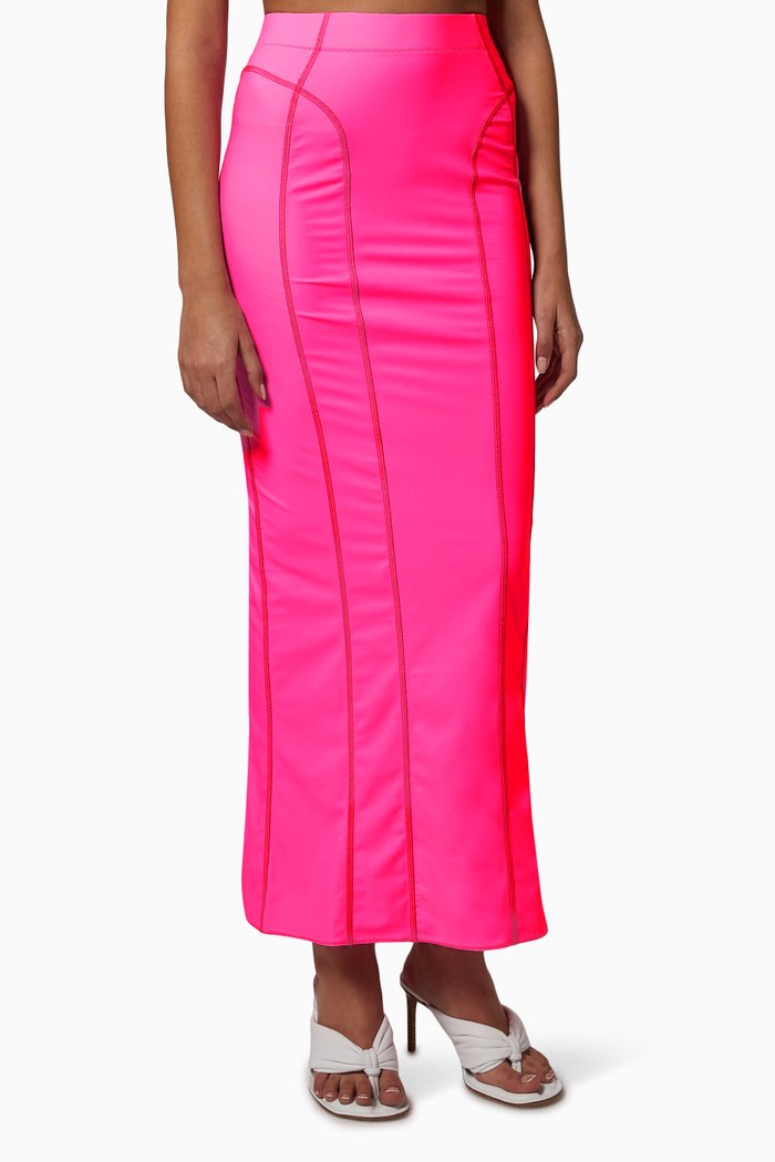 

La Jupe Tuba in Nylon, Pink