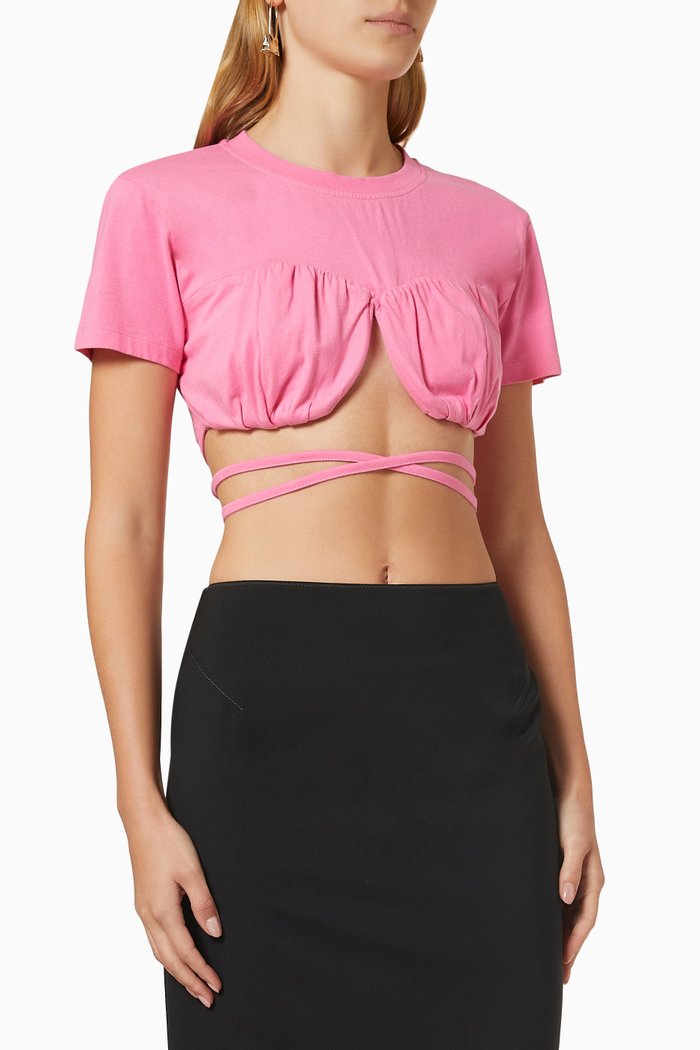 

Le T-shirt Baci in Organic Cotton, Pink