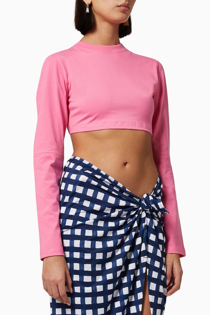 

Le T-shirt Piccola in Cotton, Pink