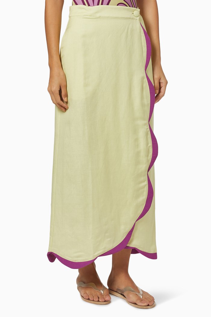 

Pareo Skirt in Linen, Yellow