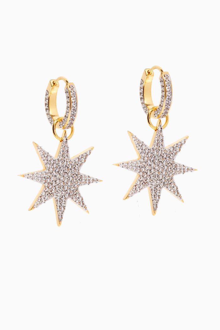

Superstar Drop Earrings in Brass, Yellow