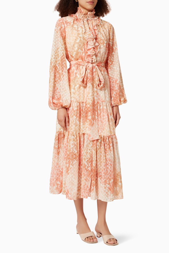 

Trace Midi Dress, Orange