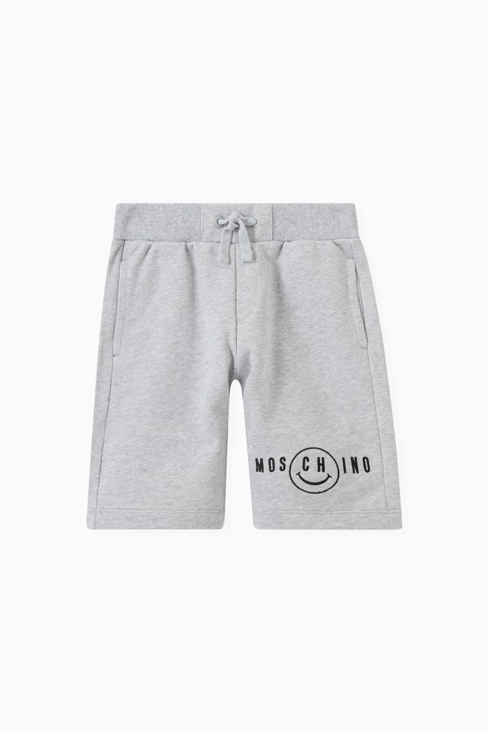 

Smiley Shorts in Cotton Fleece, Grey
