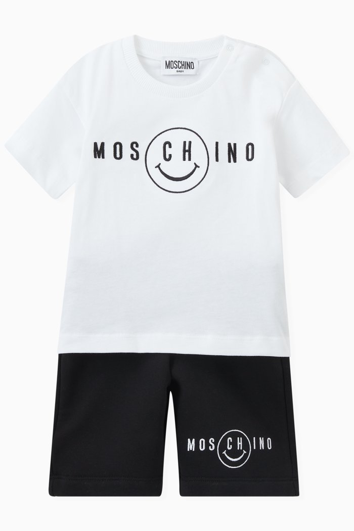 

Smiley Logo T-shirt and Shorts Set, Multicolour
