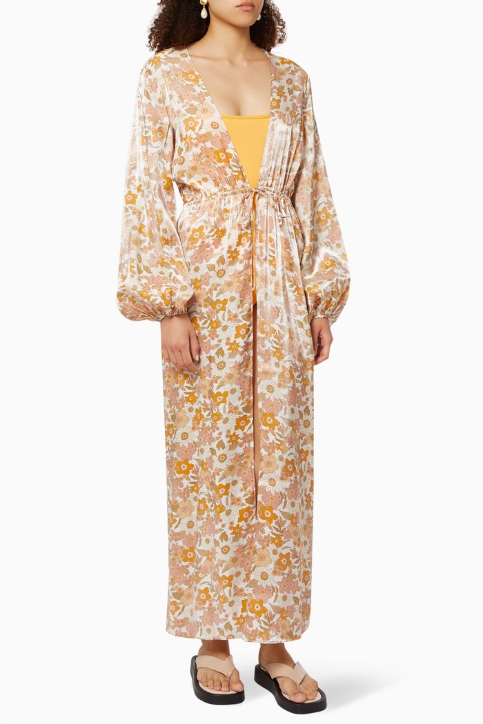 

Paloma Duster in Rayon, White