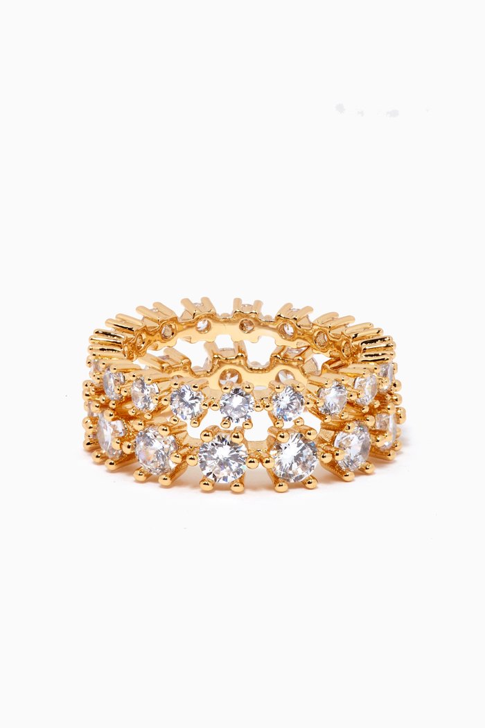 

Diamond Bijoux Ring Set in 18kt Gold Plated Brass