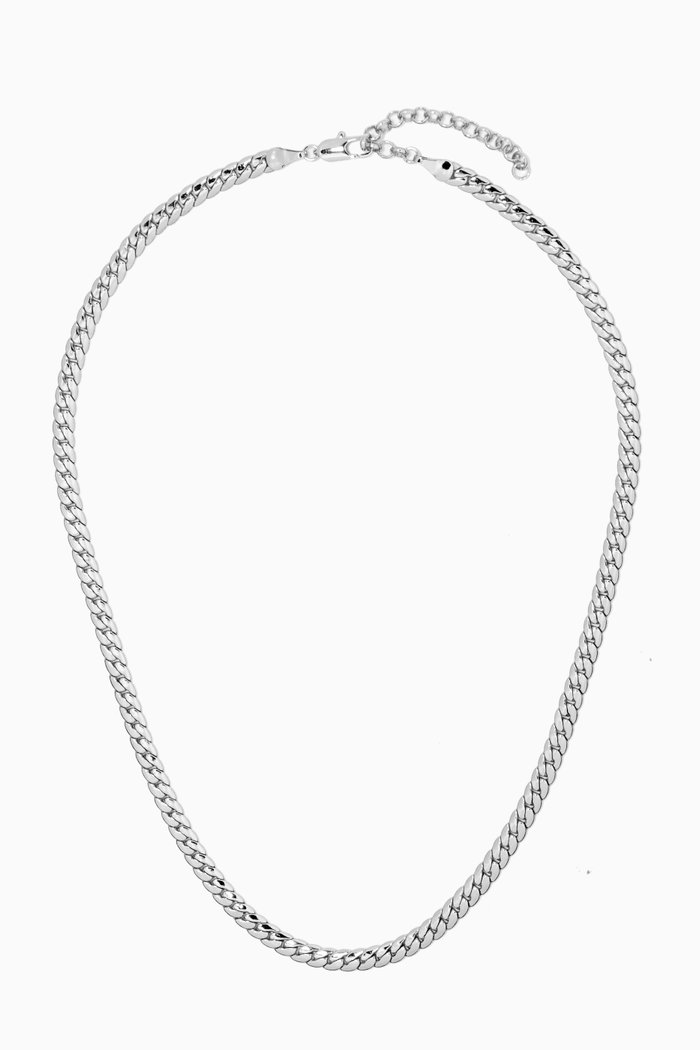 

Ferrera Chain Necklace in Silver Plated Brass