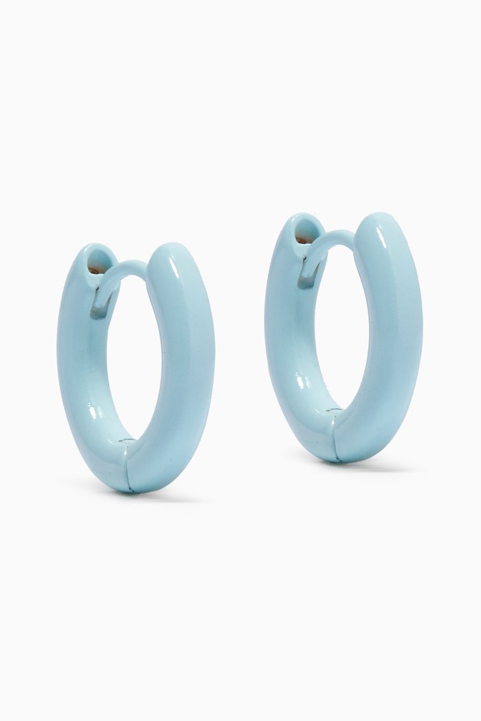 

Rainbow Amalfi Huggies in Powder-coated Brass, Blue