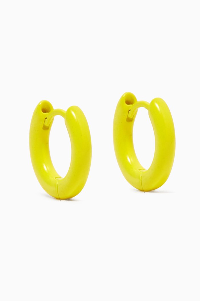 

Rainbow Amalfi Huggies in Powder-coated Brass, Yellow