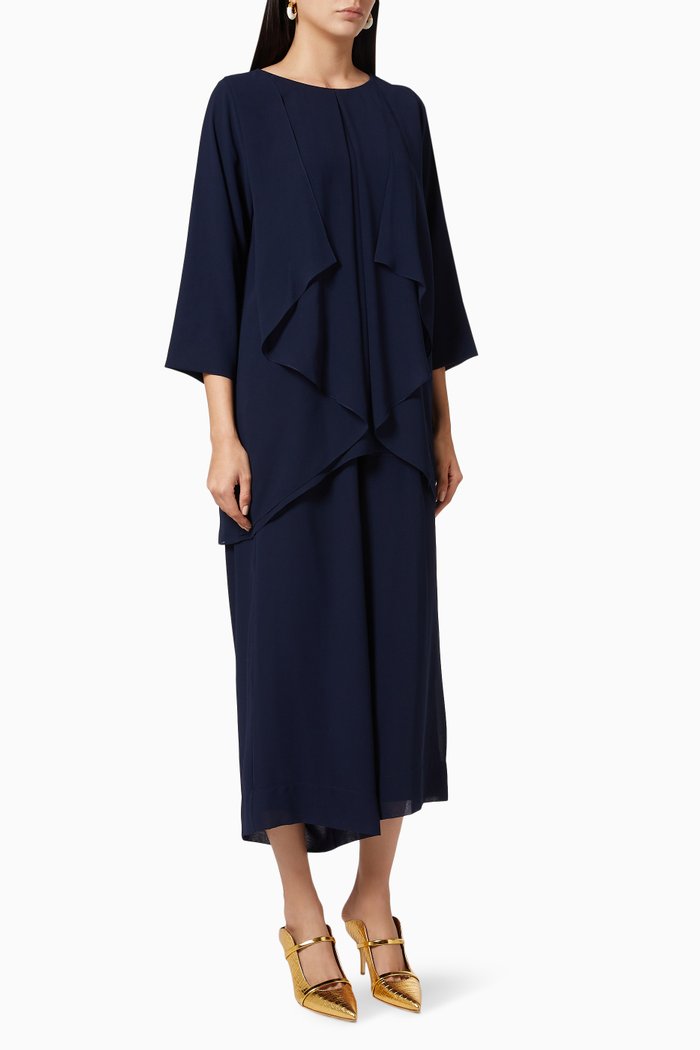 

Top & Pants Set in Chiffon, Blue