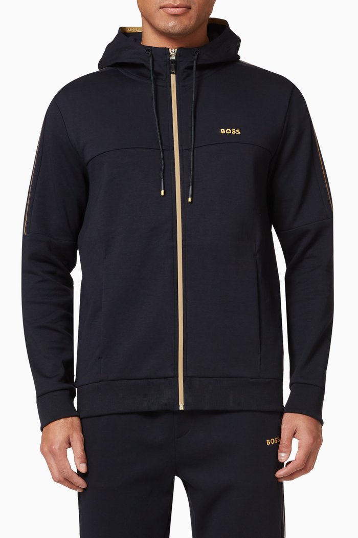 

Saggy Hoodie in Cotton Blend, Blue