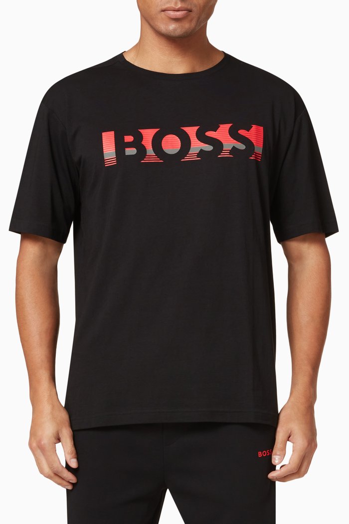 

Logo T-Shirt in Cotton Jersey, Black