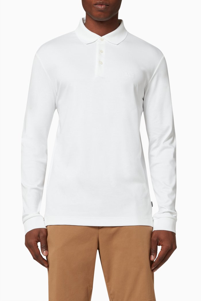 

Polo Shirt in Cotton Piqué, White