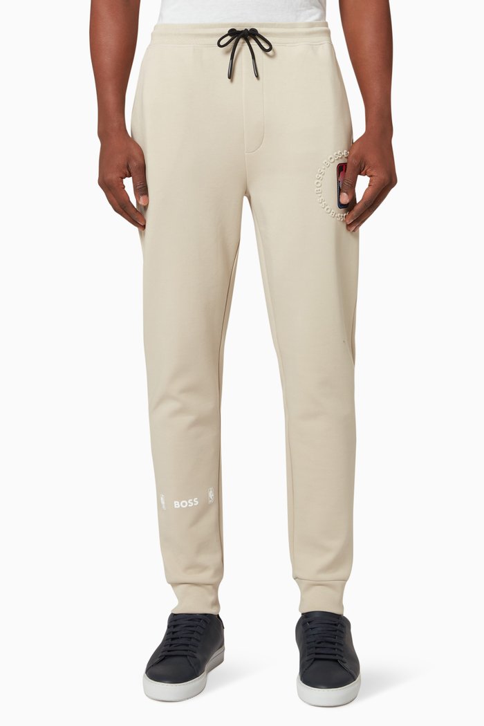 NBA Sweatpants in Cotton Fleece, Neutral