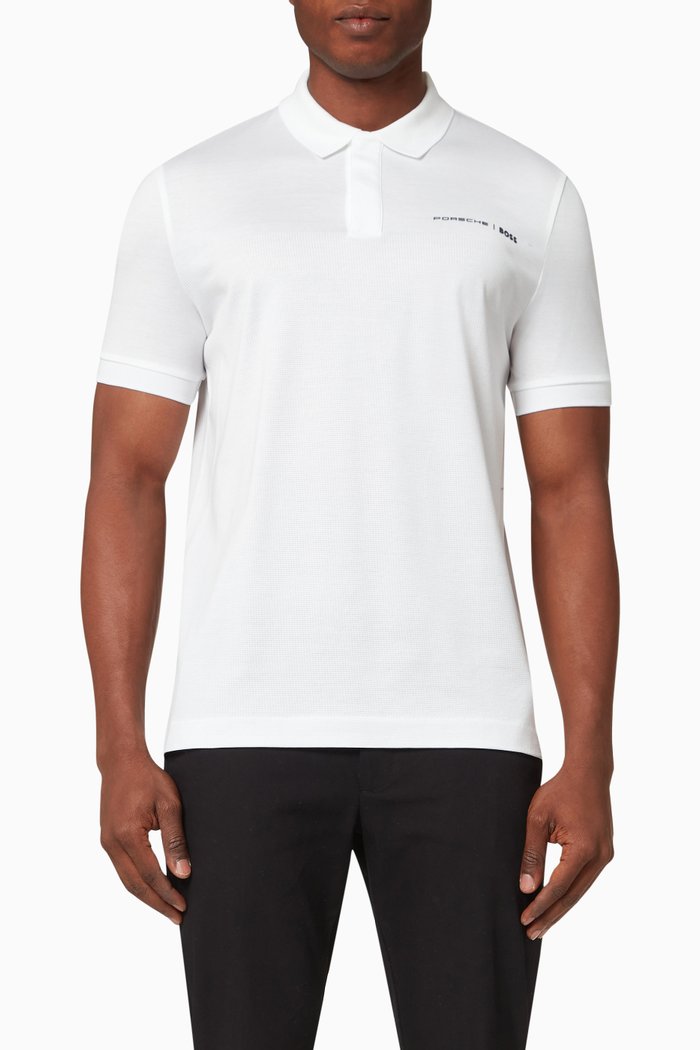 

Polo Shirt in Cotton Piqué, White