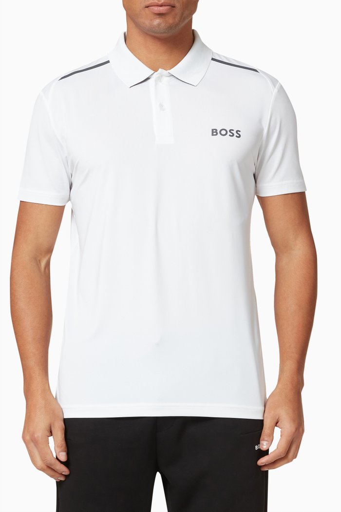 

Paddytech Polo Shirt in Recycled Nylon, White