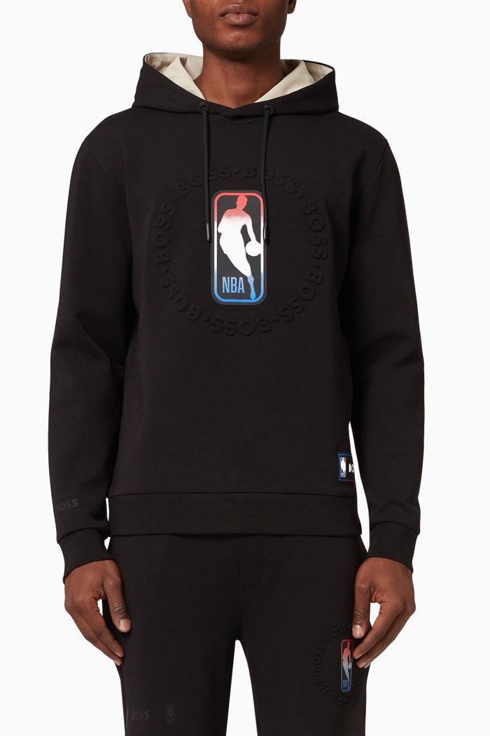 

NBA Sweatshirt in Cotton Fleece, Black