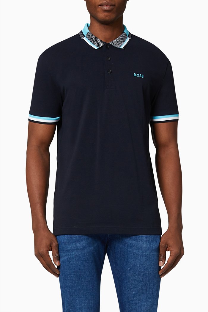 

Paddy Polo Shirt in Cotton Piqué, Blue