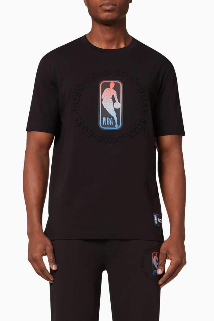 NBA T-shirt in Cotton Jersey, Black