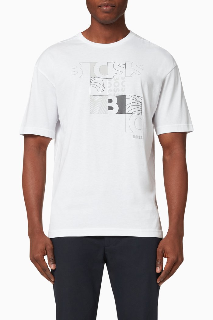 

Logo Artwork T-shirt in Cotton Jersey, White