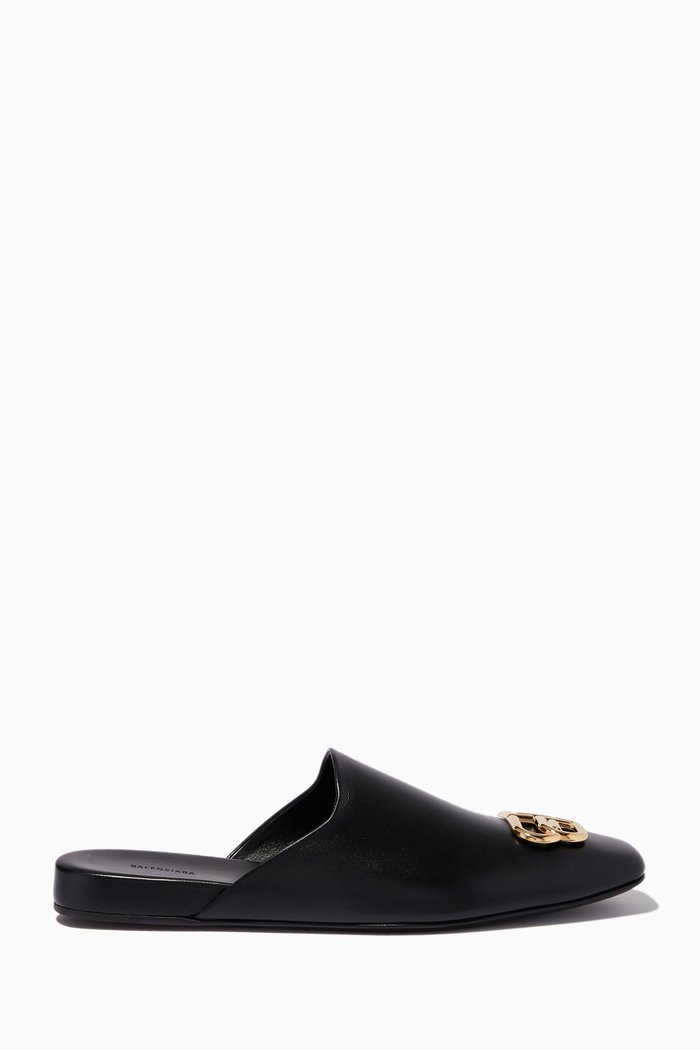 

Cosy BB Mules in Smooth Calfskin, Black