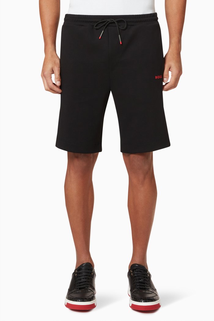 

Headlo Shorts in Cotton Blend, Black