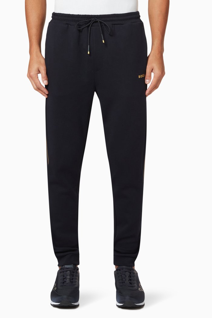 Hadiko Tracksuit Bottoms in Cotton Blend, Blue