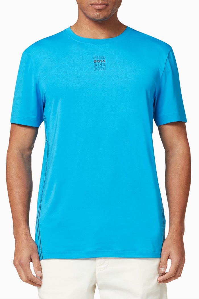 

Repeat Logo T-Shirt in Jersey, Blue