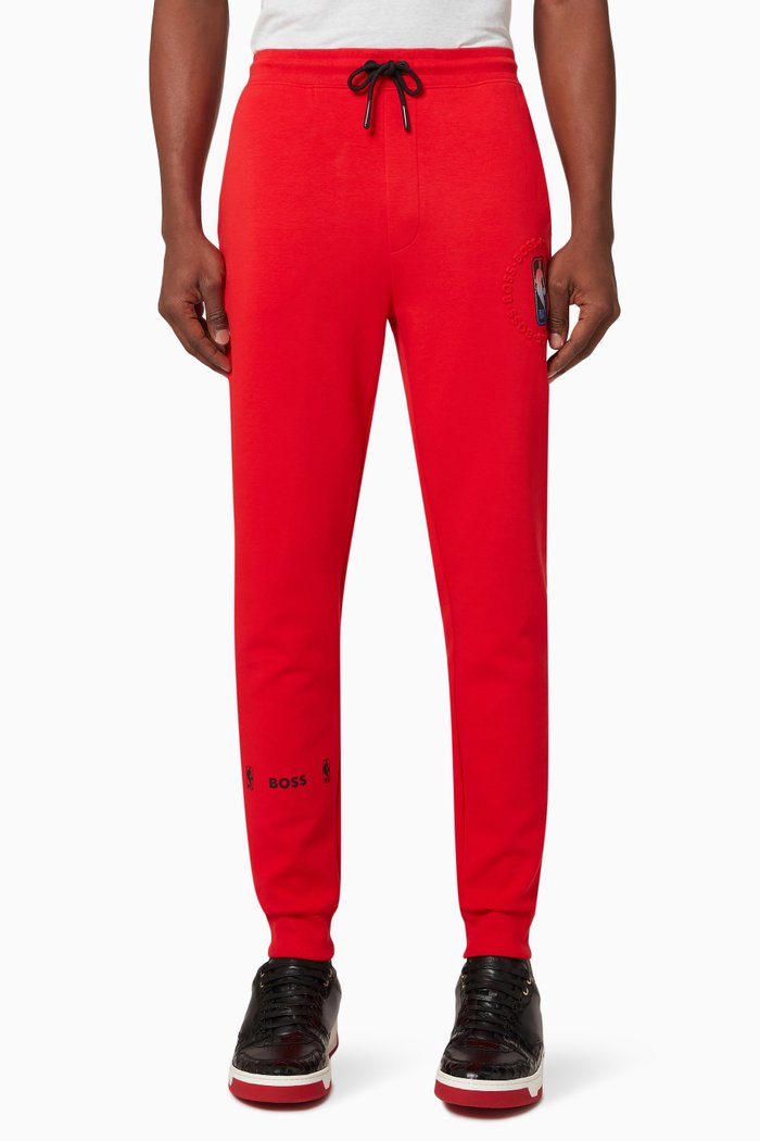 

NBA Sweatpants in Cotton Fleece, Red