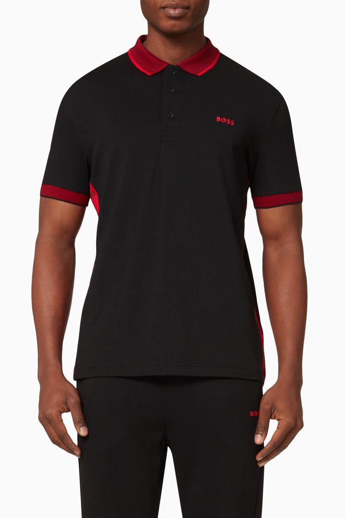 

Paule Polo Shirt in Cotton Piqué, Black