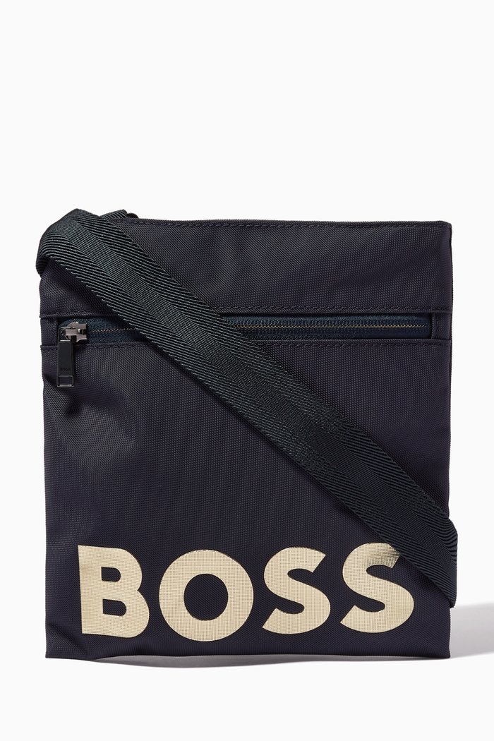 Catch Y Envelope Bag in Recycled Nylon, Blue