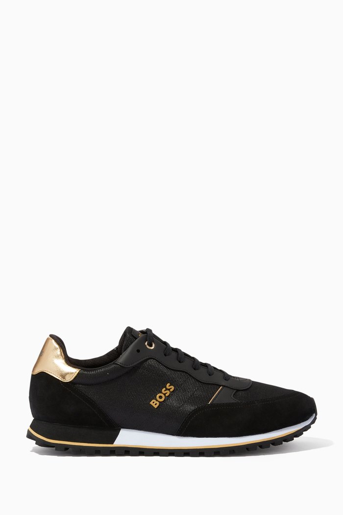 

Parkour Sneakers in Hybrid Fabric, Black