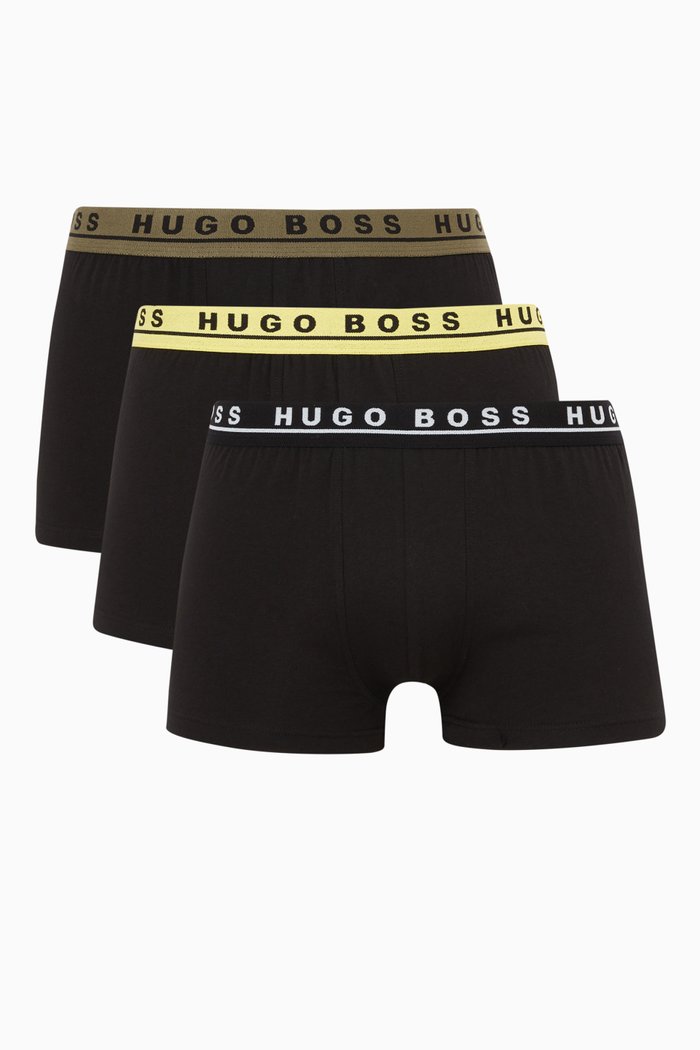 

Boss Logo Tape Trunk in Stretch Jersey, Set of 3, Multicolour