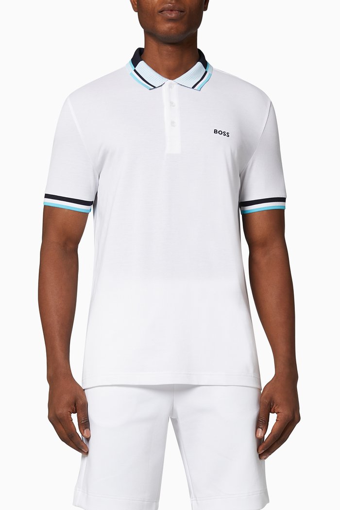 

Paddy Polo Shirt in Cotton Piqué, White