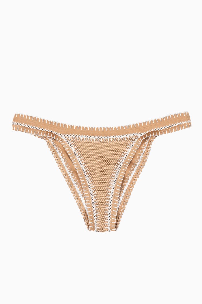 

La Isla Tri Star Reversible Bikini Bottoms, Gold