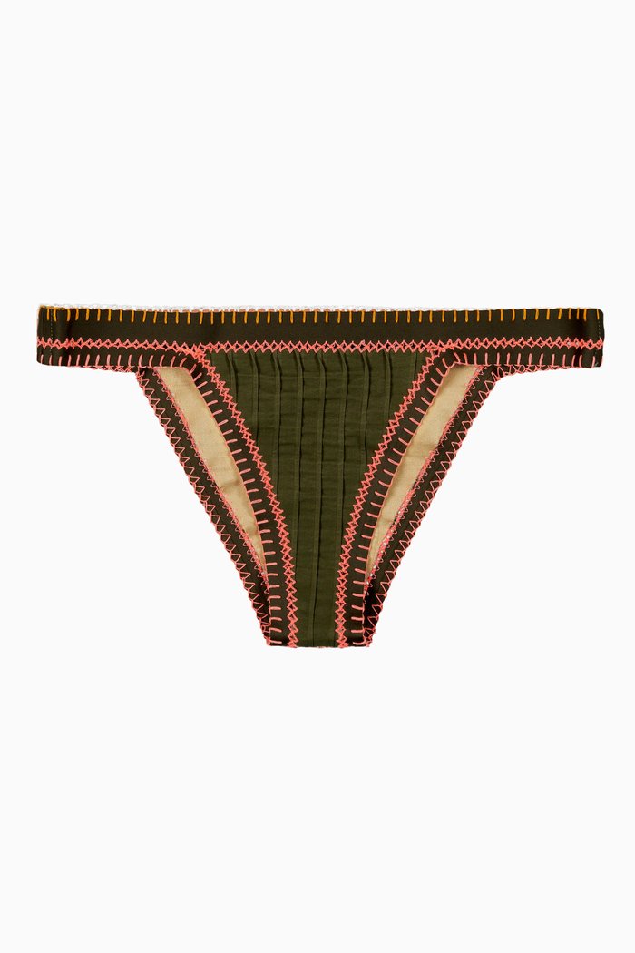 

Polaroid Tri Star Reversible Bikini Bottoms, Brown