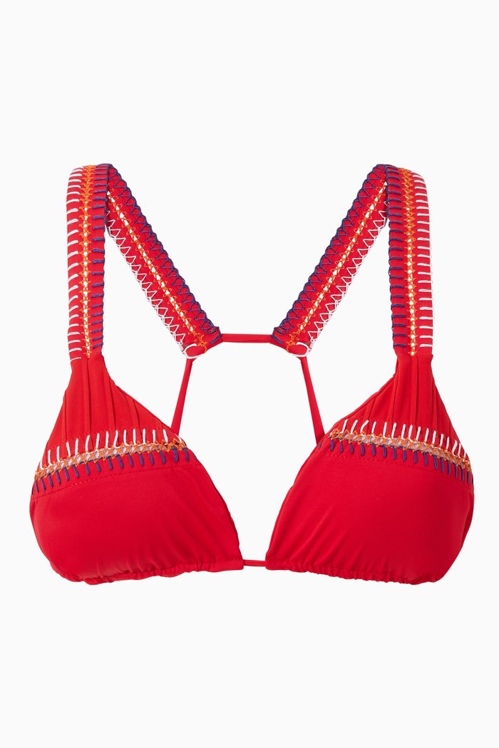 

Fruit Slide Bikini Top, Red