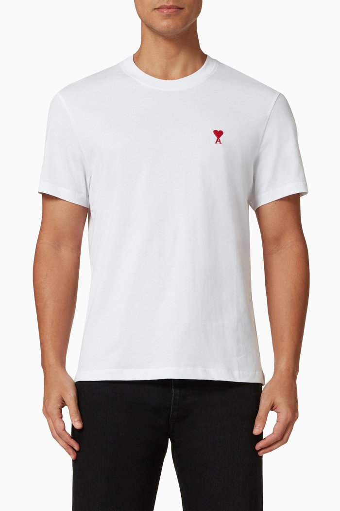 

Ami de Coeur Logo T-shirt in Jersey, White