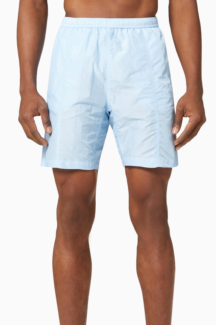 Ami de Coeur Swim Shorts in Recycled Nylon, Blue