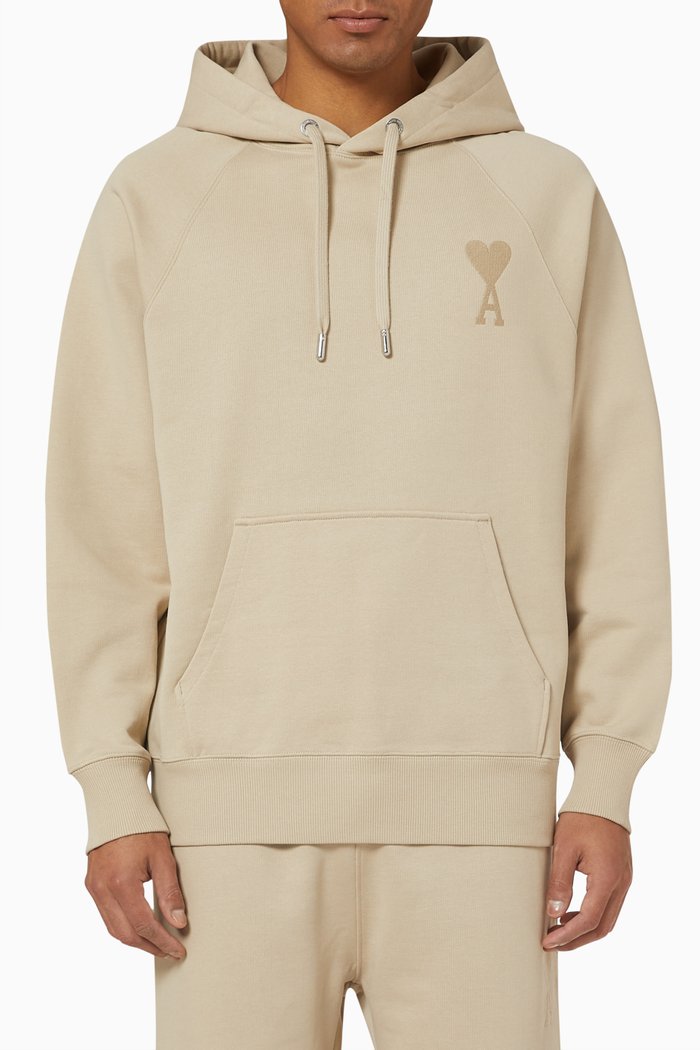 

Ami de Coeur Hoodie in Organic Cotton, Neutral